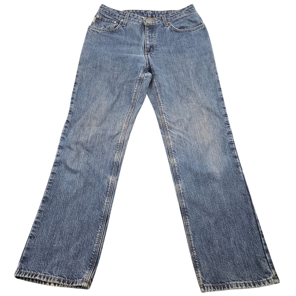 Vintage Carhartt Flannel Lined Jeans Womens 10x32 Blue Denim WB172 Y2K Workwear